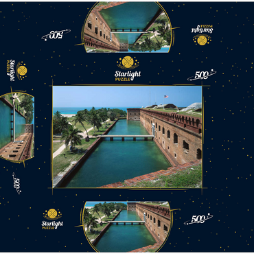 Fort Jefferson in Dry Tortugas National Park, Key West, Florida Keys, Florida, USA 500 Jigsaw Puzzle box 3D Modell
