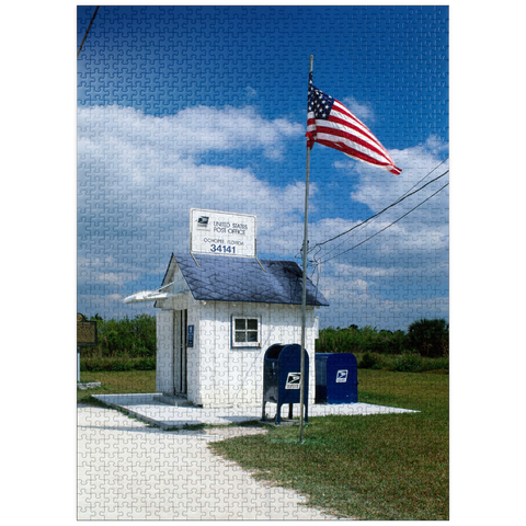 puzzleplate Smallest post office, Ochopee, Everglades National Park, Florida, USA 1000 Jigsaw Puzzle
