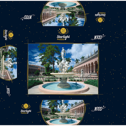 Inner courtyard of the Ringling Museum of Art in Sarasota, Florida, USA 1000 Jigsaw Puzzle box 3D Modell