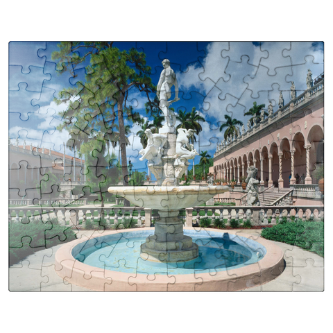 puzzleplate Inner courtyard of the Ringling Museum of Art in Sarasota, Florida, USA 100 Jigsaw Puzzle