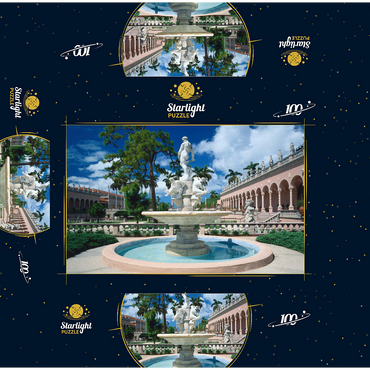 Inner courtyard of the Ringling Museum of Art in Sarasota, Florida, USA 100 Jigsaw Puzzle box 3D Modell