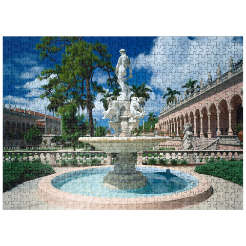 puzzleplate Inner courtyard of the Ringling Museum of Art in Sarasota, Florida, USA 500 Jigsaw Puzzle