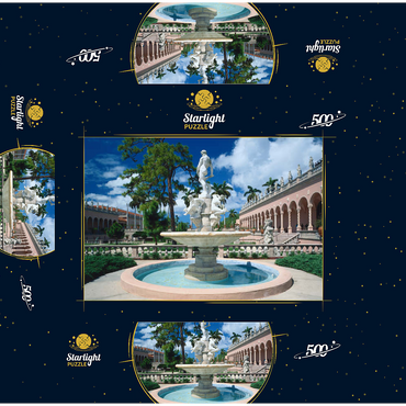 Inner courtyard of the Ringling Museum of Art in Sarasota, Florida, USA 500 Jigsaw Puzzle box 3D Modell