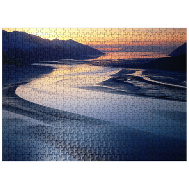 puzzleplate Turnagain Arm, Chugach Mountains, Alaska, USA 500 Jigsaw Puzzle
