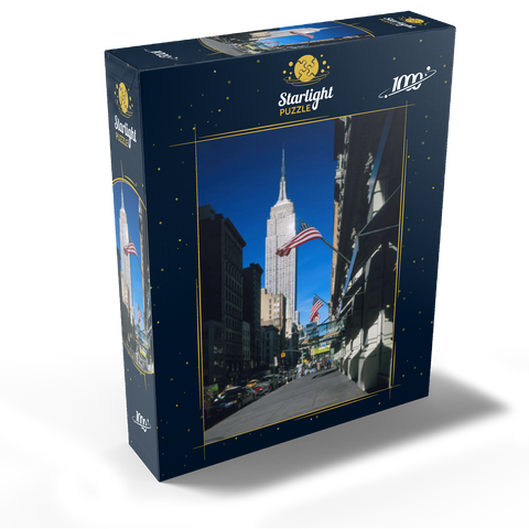 View from Fifth Avenue to Empire State Building, Manhattan, New York City, New York, USA 1000 Jigsaw Puzzle box view1