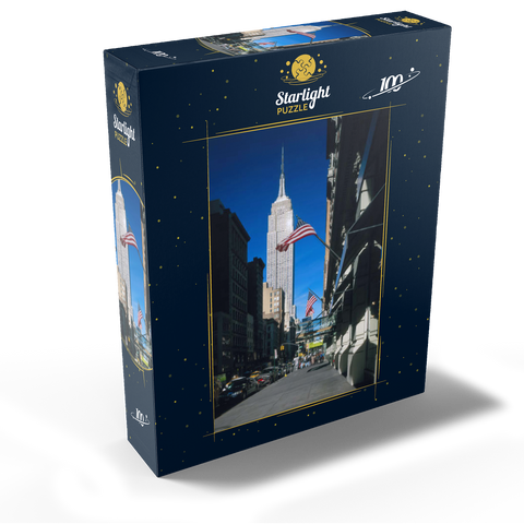 View from Fifth Avenue to Empire State Building, Manhattan, New York City, New York, USA 100 Jigsaw Puzzle box view1