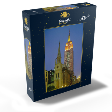 View from Fifth Avenue to Empire State Building, Manhattan, New York City, New York, USA 100 Jigsaw Puzzle box view1