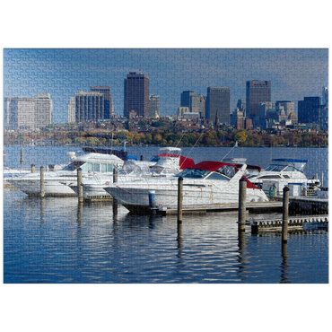 puzzleplate Charles River Basin against Skyline, Boston, Massachusetts, USA 1000 Jigsaw Puzzle