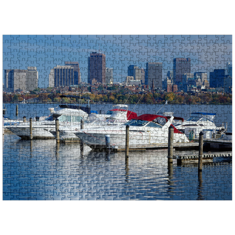 puzzleplate Charles River Basin against Skyline, Boston, Massachusetts, USA 500 Jigsaw Puzzle