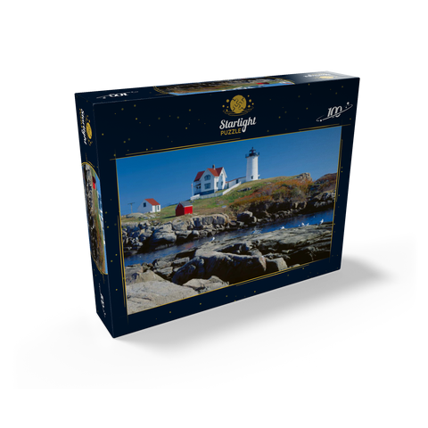 Nubble Lighthouse at Cape Neddick, York Beach, Maine, USA 100 Jigsaw Puzzle box view1