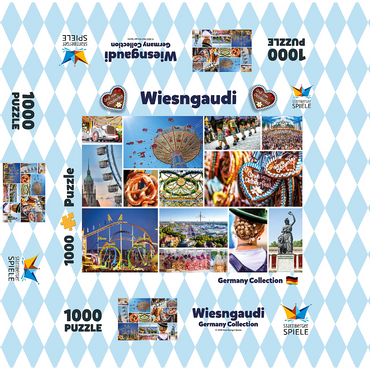 Wiesngaudi - Oktoberfest in Munich 1000 Jigsaw Puzzle box 3D Modell