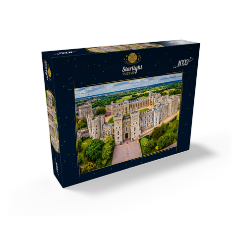 Aerial view of Windsor Castle, royal residence in Windsor in the English county of Berkshire 1000 Jigsaw Puzzle box view1