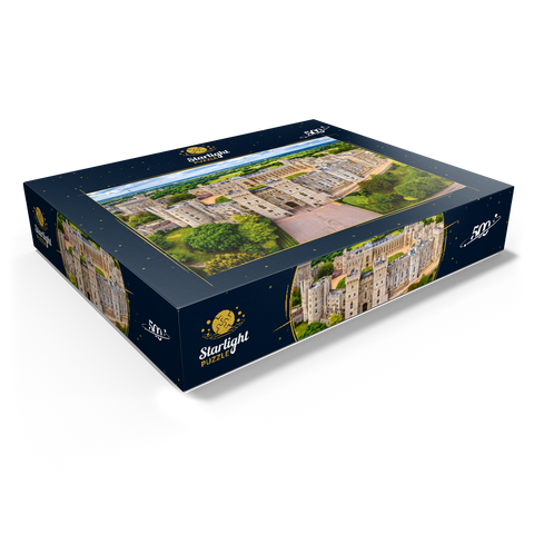 Aerial view of Windsor Castle, royal residence in Windsor in the English county of Berkshire 500 Jigsaw Puzzle box view1