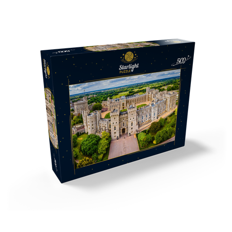 Aerial view of Windsor Castle, royal residence in Windsor in the English county of Berkshire 500 Jigsaw Puzzle box view1