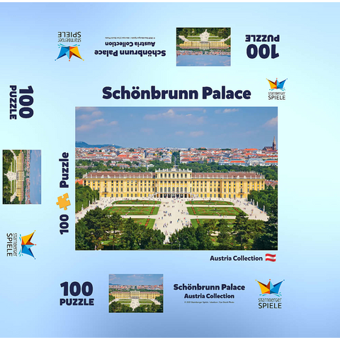 Schönbrunn Palace - Vienna - Austria 100 Jigsaw Puzzle box 3D Modell