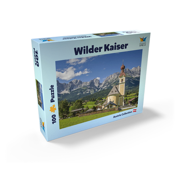 Wilder Kaiser - Mountain village in Tirol - Austria 100 Jigsaw Puzzle box view1