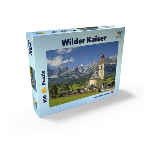Wilder Kaiser - Mountain village in Tirol - Austria 100 Jigsaw Puzzle box view1