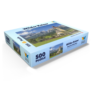 Wilder Kaiser - Mountain village in Tirol - Austria 500 Jigsaw Puzzle box view1