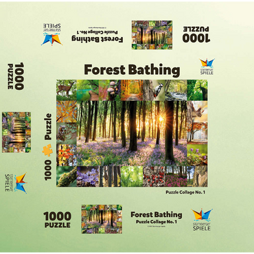 Forest Bathing - Collage 1000 Jigsaw Puzzle box 3D Modell