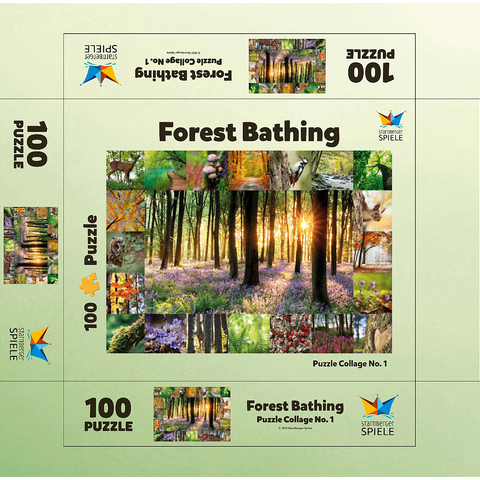 Forest Bathing - Collage 100 Jigsaw Puzzle box 3D Modell
