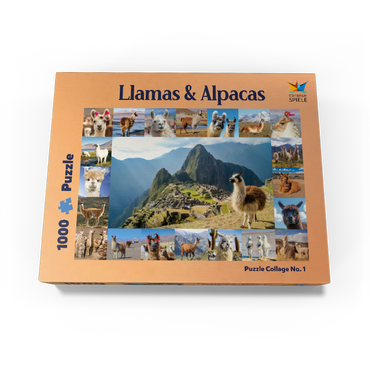 Llamas and alpacas - collage 1000 Jigsaw Puzzle box view1