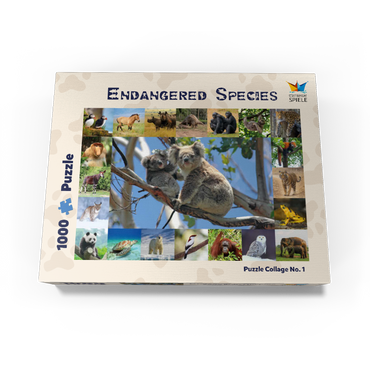 Endangered Species - Koalas - Collage 1000 Jigsaw Puzzle box view1