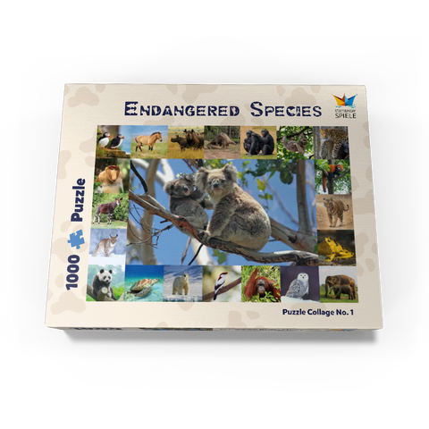 Endangered Species - Koalas - Collage 1000 Jigsaw Puzzle box view1