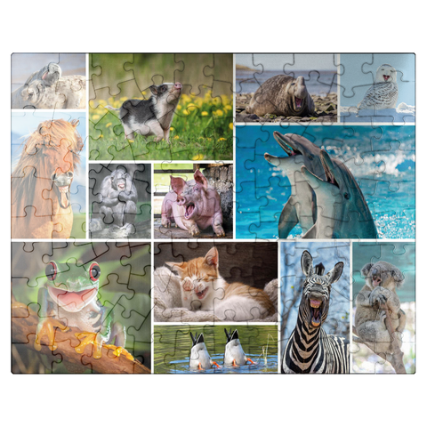 puzzleplate Funny Animals - Collage 100 Jigsaw Puzzle