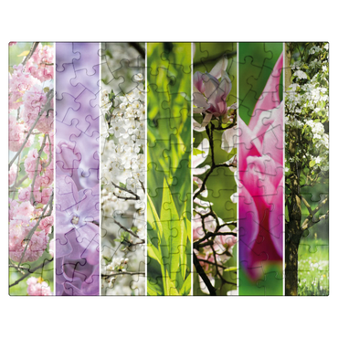 puzzleplate Flower Garden - Spring Collage 100 Jigsaw Puzzle