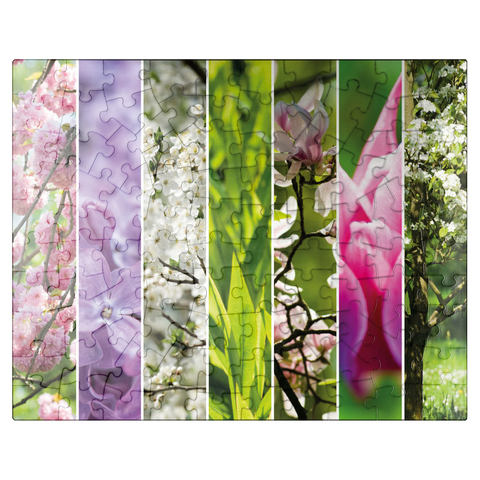 puzzleplate Flower Garden - Spring Collage 100 Jigsaw Puzzle