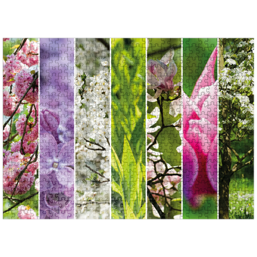 puzzleplate Flower Garden - Spring Collage 500 Jigsaw Puzzle