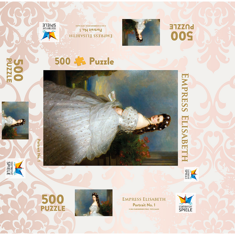Empress Elisabeth - Sisi - Portrait 500 Jigsaw Puzzle box 3D Modell
