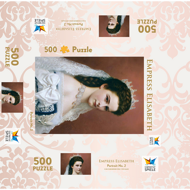 Empress Elisabeth -Sisi - Portrait 500 Jigsaw Puzzle box 3D Modell
