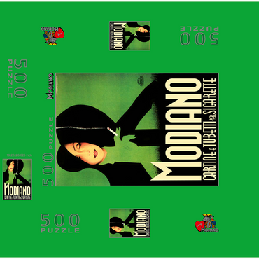 Lenhart for Modiano 500 Jigsaw Puzzle box 3D Modell