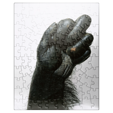 puzzleplate Chimpanzee hand 100 Jigsaw Puzzle