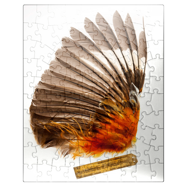 puzzleplate Andean Cock-of-the-Rock Bird 100 Jigsaw Puzzle