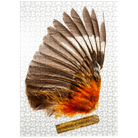 puzzleplate Andean Cock-of-the-Rock Bird 500 Jigsaw Puzzle