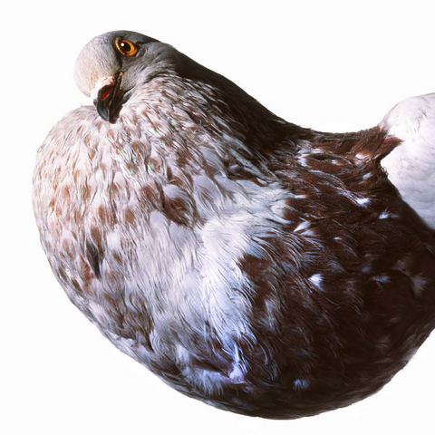 English Pouter (Puffer Pigeon) 500 Jigsaw Puzzle 3D Modell