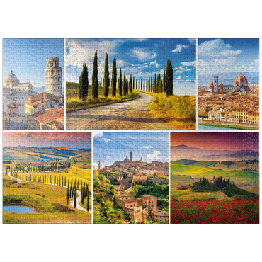 puzzleplate Tuscany - Florence, Siena and Pisa 1000 Jigsaw Puzzle