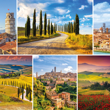 Tuscany - Florence, Siena and Pisa 1000 Jigsaw Puzzle 3D Modell