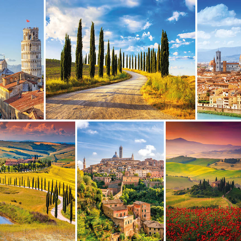 Tuscany - Florence, Siena and Pisa 100 Jigsaw Puzzle 3D Modell