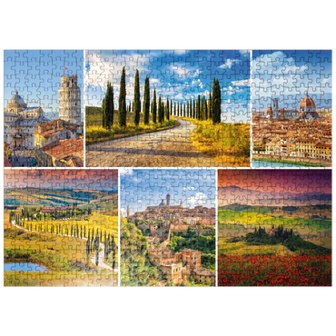 puzzleplate Tuscany - Florence, Siena and Pisa 500 Jigsaw Puzzle