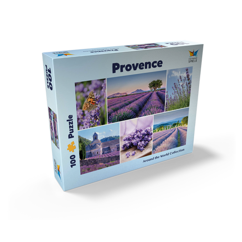 Lavender fields in Provence near Valensole 100 Jigsaw Puzzle box view1