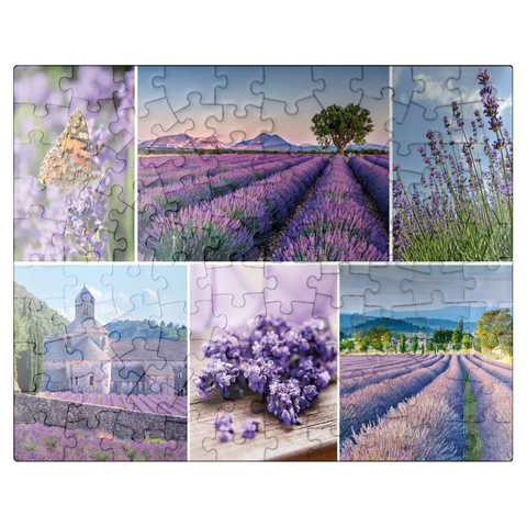 puzzleplate Lavender fields in Provence near Valensole 100 Jigsaw Puzzle