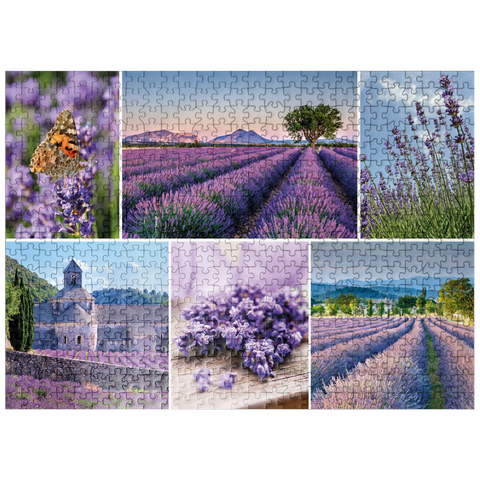 puzzleplate Lavender fields in Provence near Valensole 500 Jigsaw Puzzle