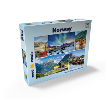 Norway - Lofoten, Northern Lights and Geirangerfjord 1000 Jigsaw Puzzle box view1