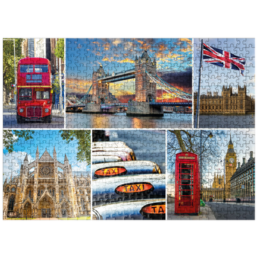 puzzleplate London - Big Ben, Tower Bridge and Westminster Abbey 500 Jigsaw Puzzle