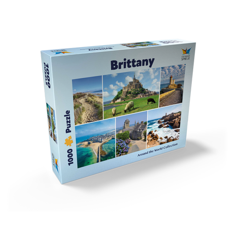 Brittany - Mont Saint Michel, Saint Malo and Locronan 1000 Jigsaw Puzzle box view1