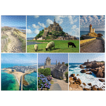 puzzleplate Brittany - Mont Saint Michel, Saint Malo and Locronan 1000 Jigsaw Puzzle