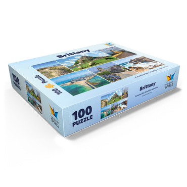 Brittany - Mont Saint Michel, Saint Malo and Locronan 100 Jigsaw Puzzle box view1